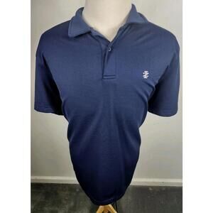 IZOD Golf Mens XL Blue Polo Shirt Short Sleeve 2 Button NWOT